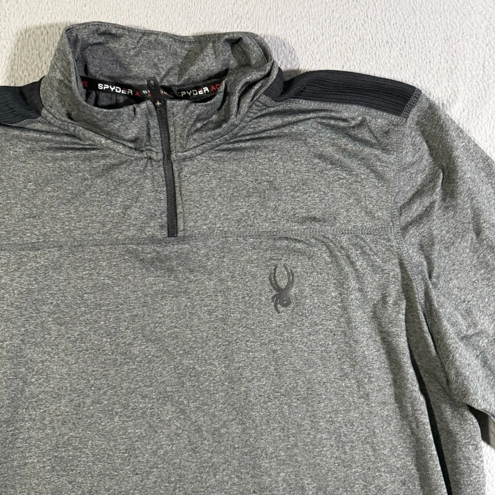 Spyder Active Quarter Zip Long Sleeve Lightweight Shirt‎ Breathable Size Large